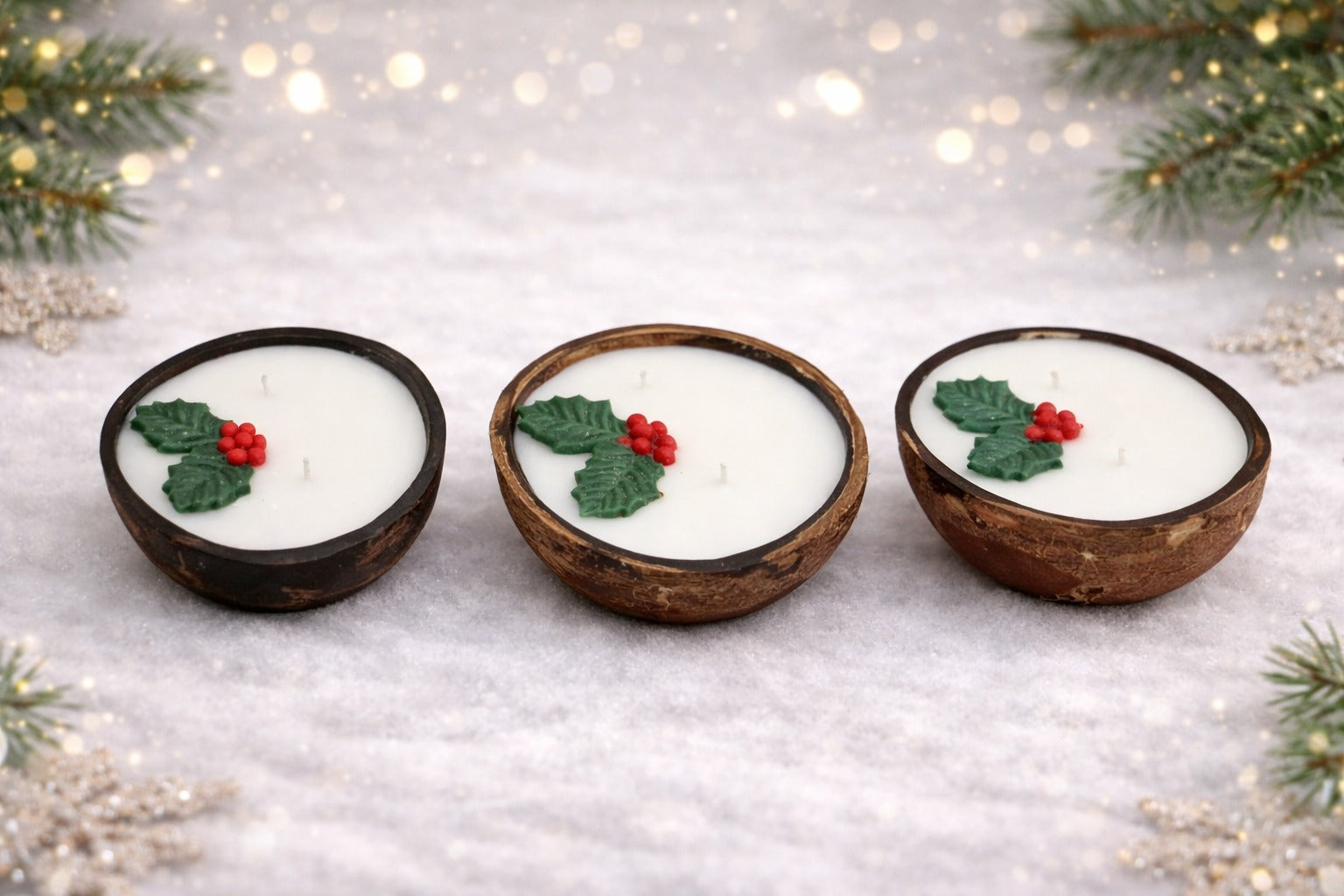 Cocoa Bliss Coconut Candle – Holiday Warmth in Every Glow