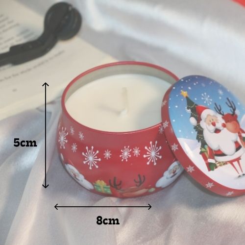 Christmas Edition Scented Candle Tins — Snowman & Santa Collection (100ml)