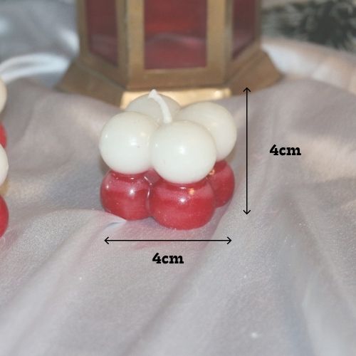 Mini Bubble Candle – Christmas Edition (Orange and Apple Cinnamon)