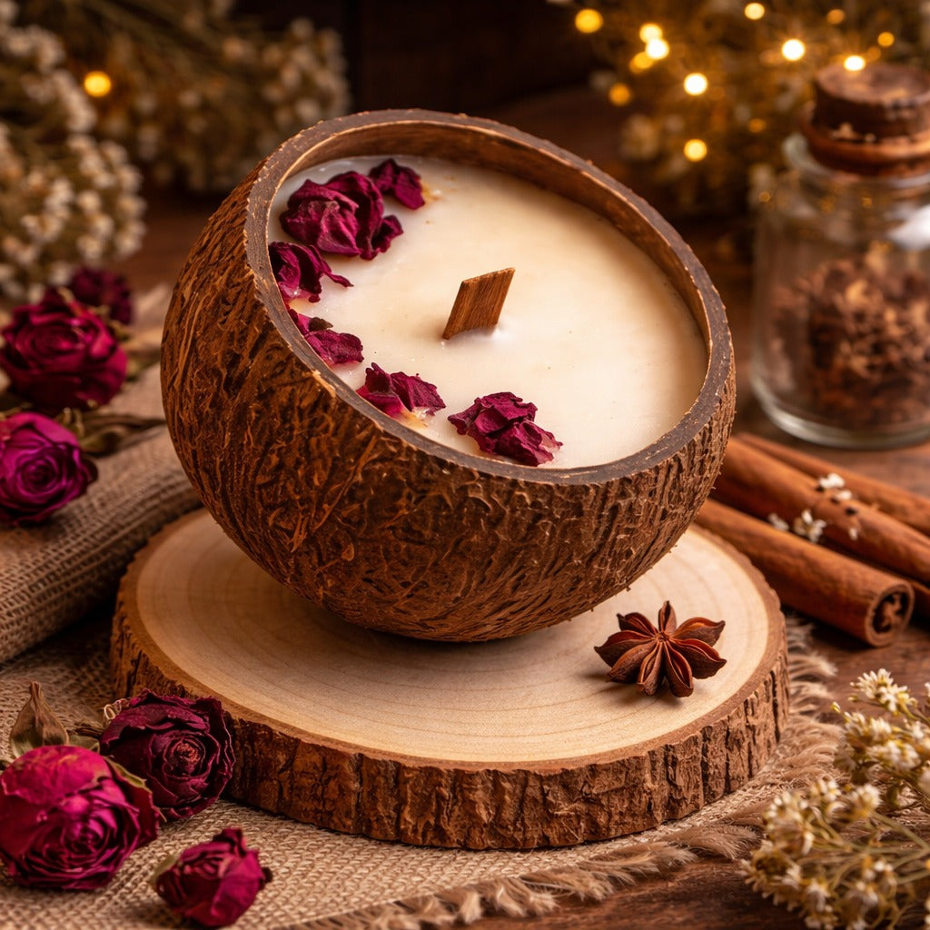 Coconut Shell Candles
