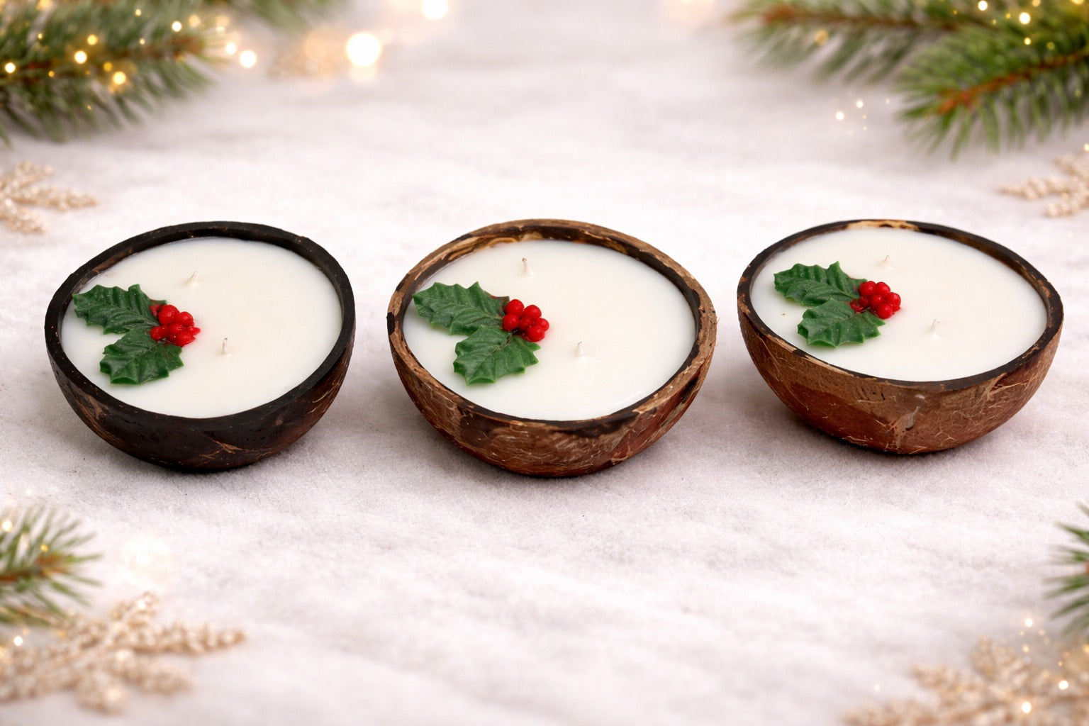 Cocoa Bliss Coconut Candle – Holiday Warmth in Every Glow