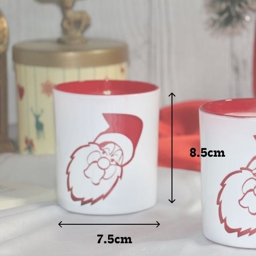 Santa Face Christmas Candle – Rose & Oud Fragrance