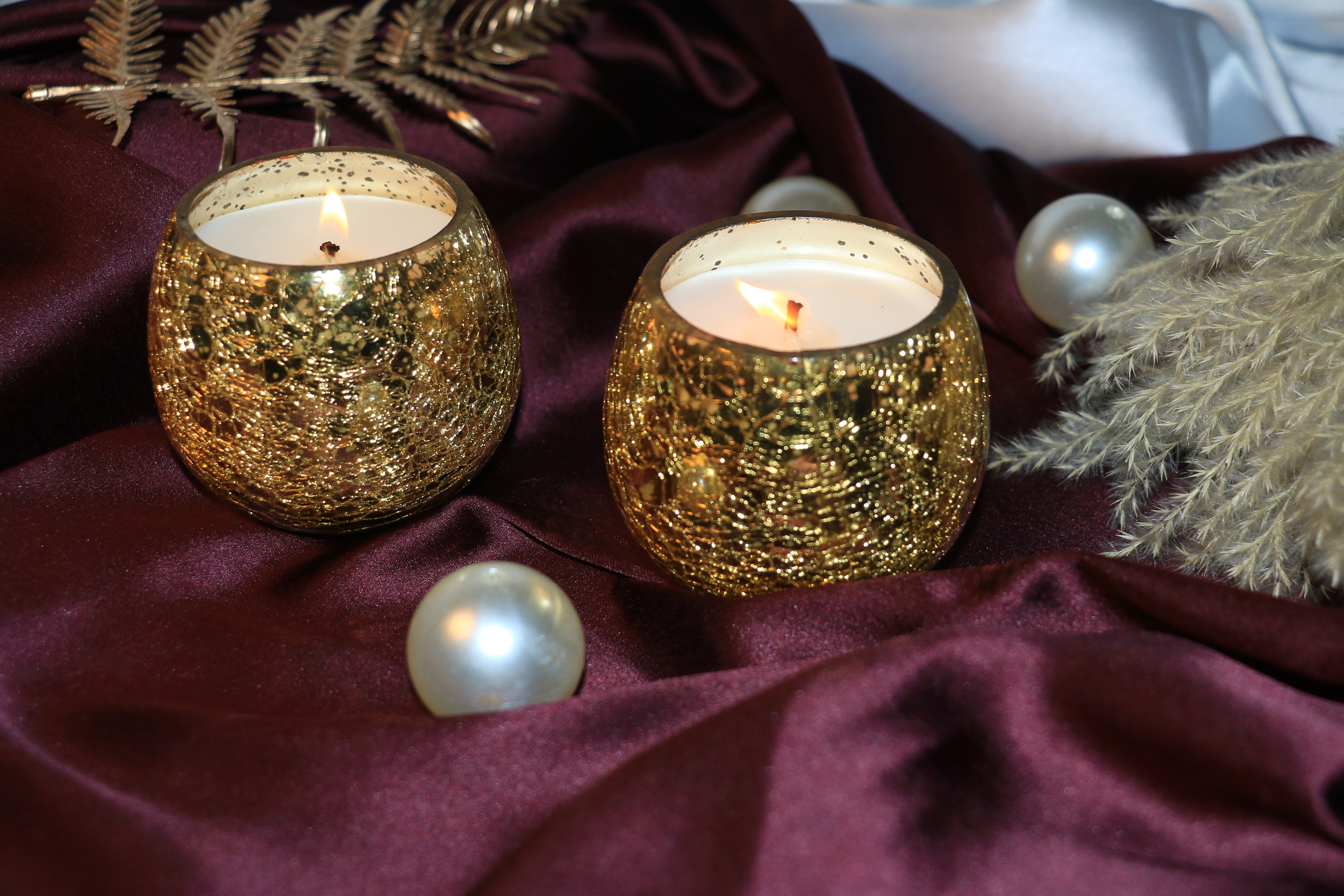 Luxe Gold Textured Musk Candle 100ml – Pack of 1