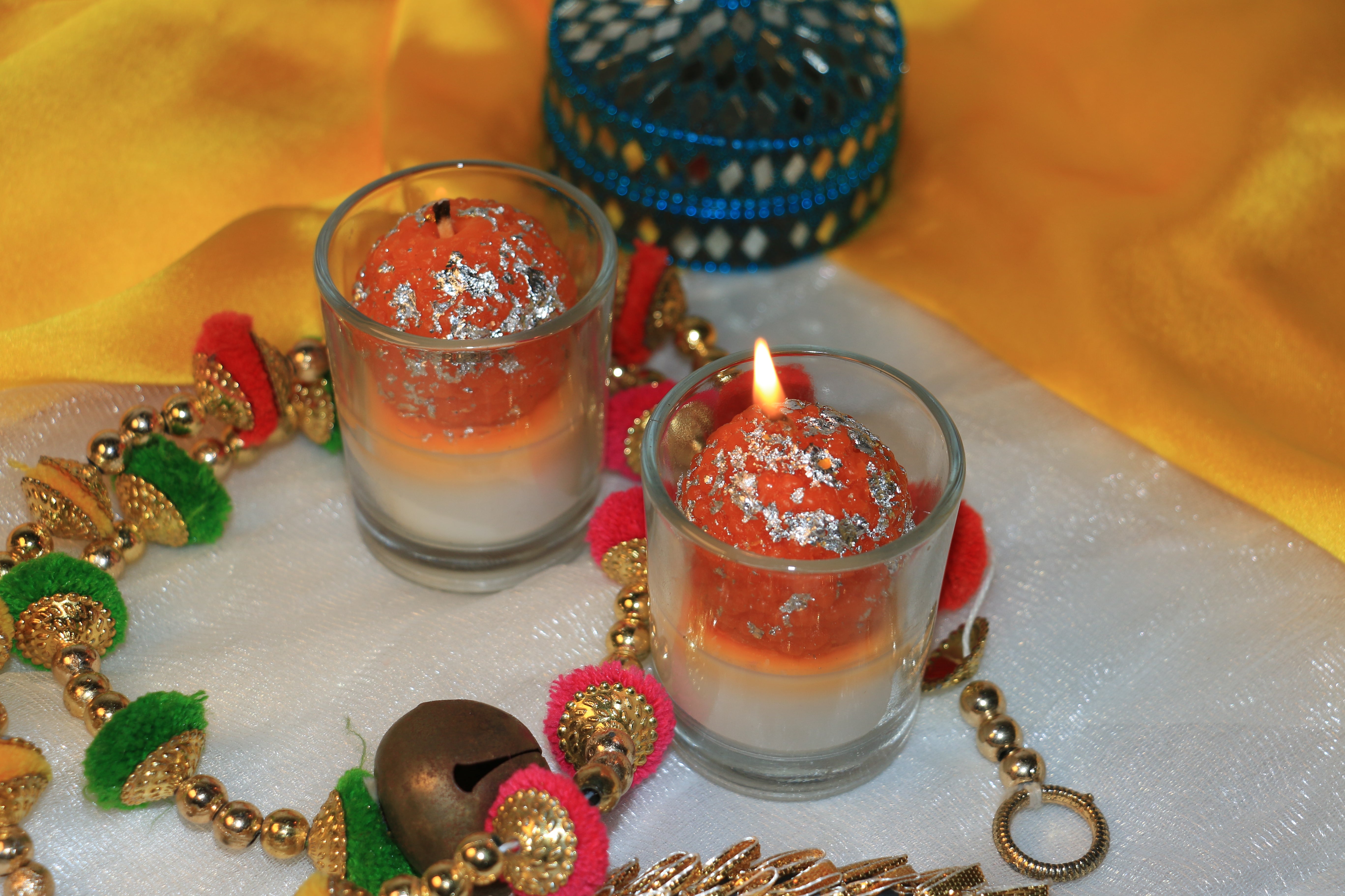 Laddu Votive Candle – Oud Fragrance - 50g - Premium Soy Wax