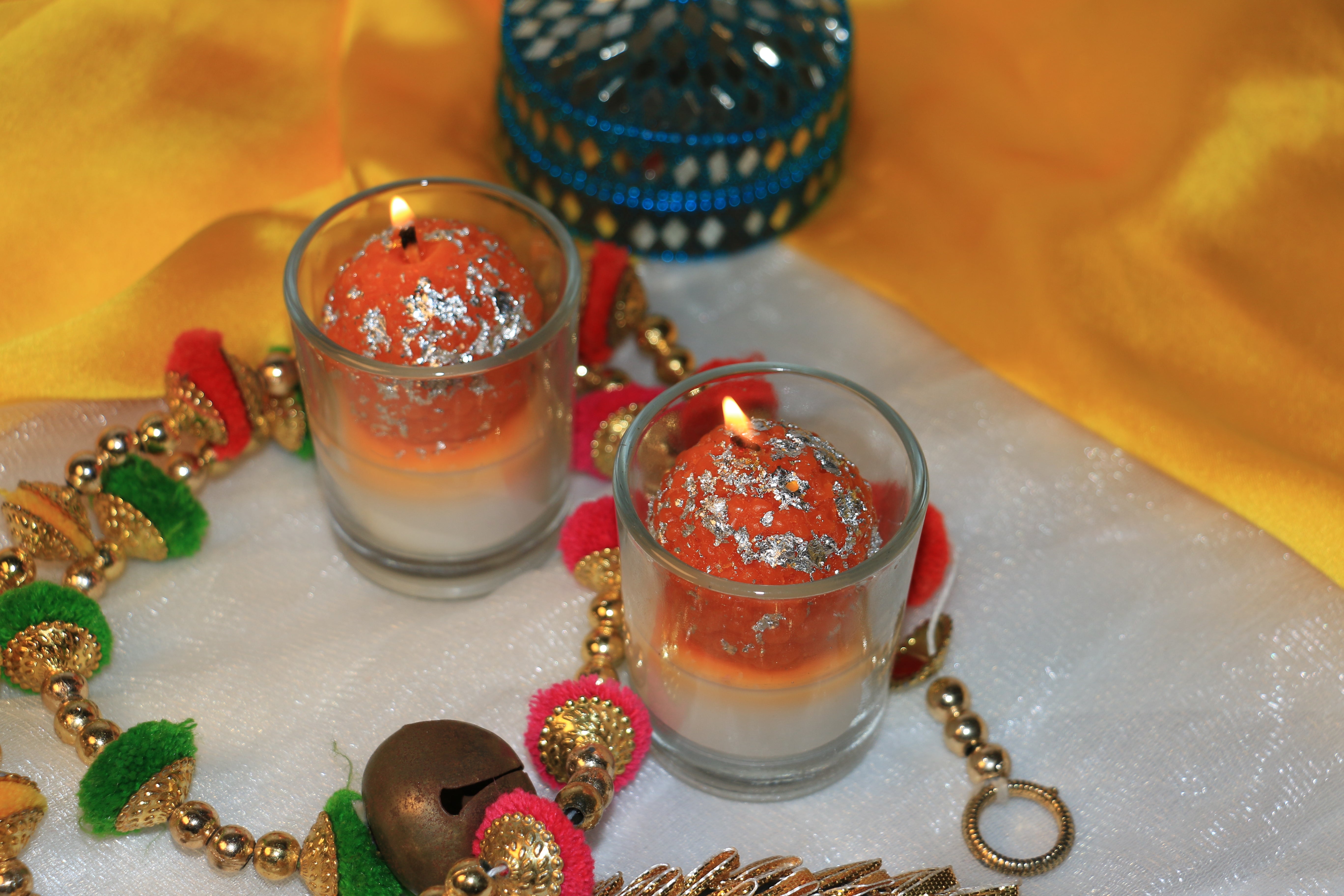 Laddu Votive Candle – Oud Fragrance - 50g - Premium Soy Wax