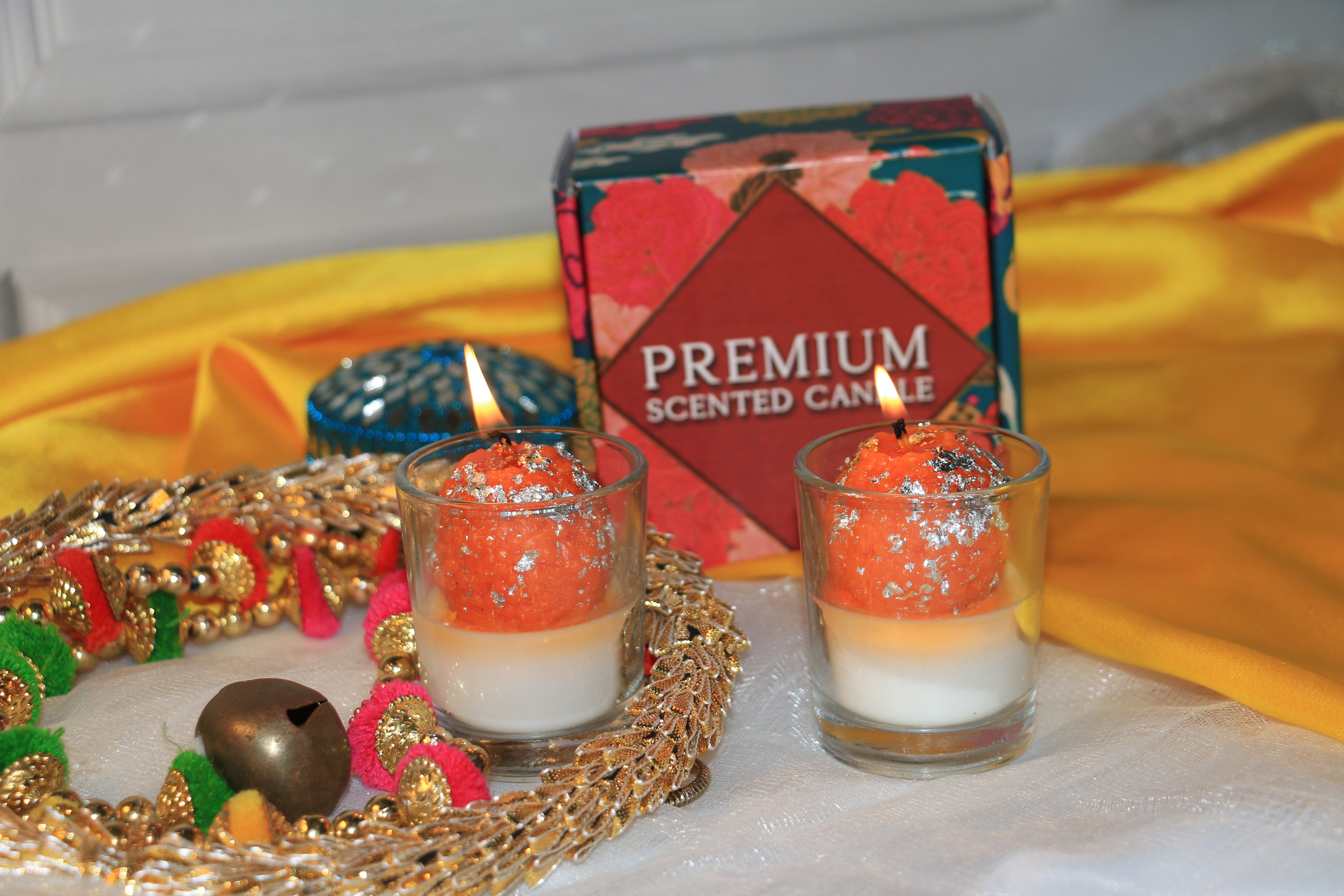 Laddu Votive Candle – Oud Fragrance - 50g - Premium Soy Wax