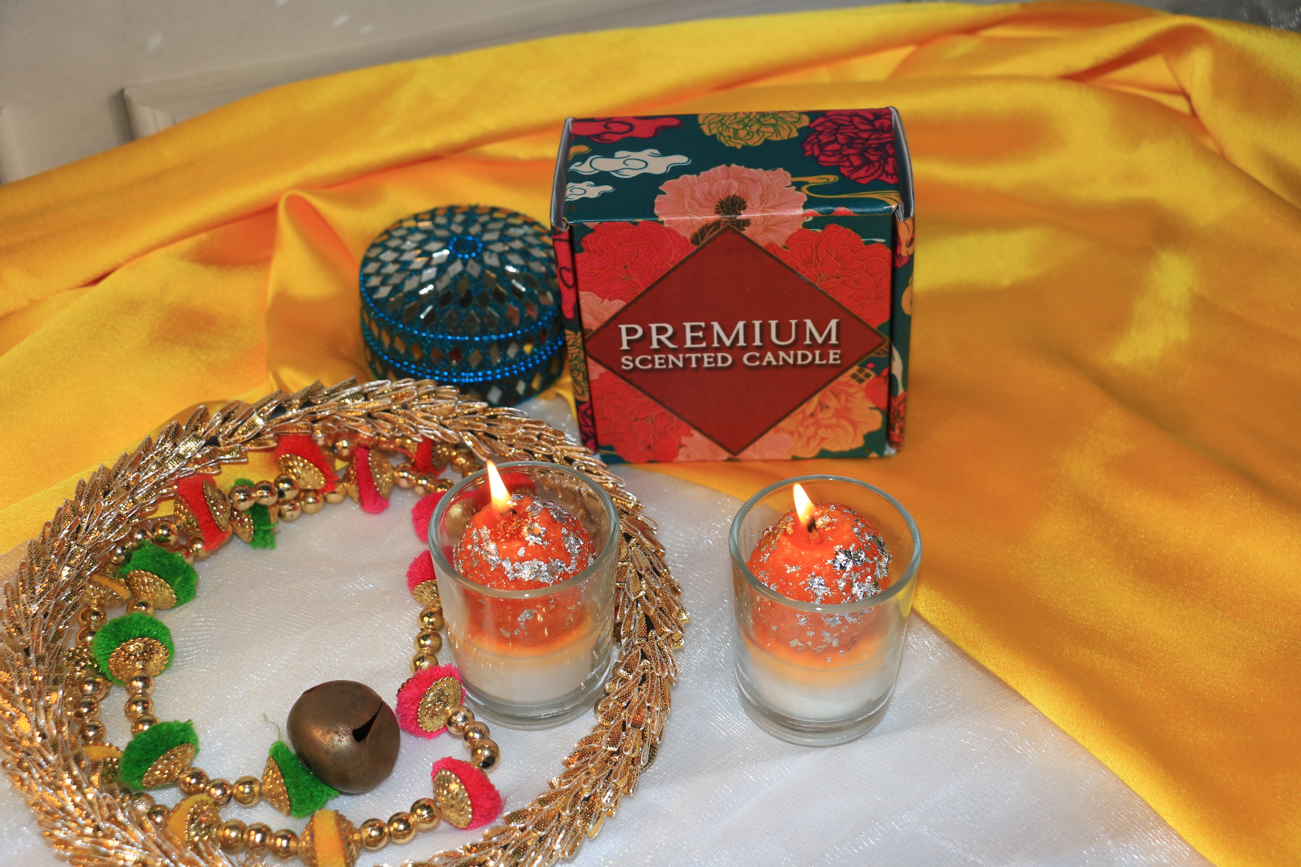 Laddu Votive Candle – Oud Fragrance - 50g - Premium Soy Wax