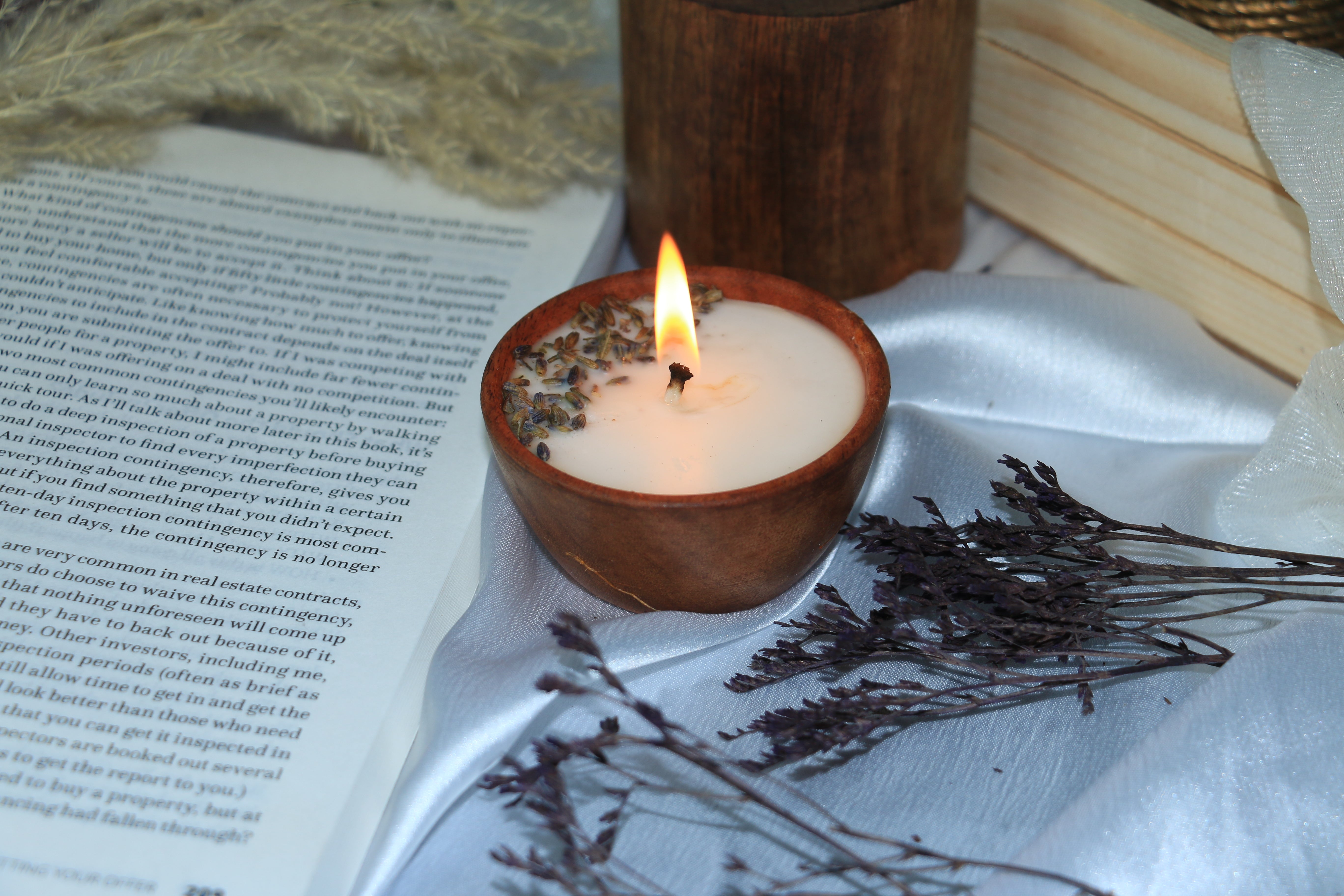 Rustic Bowl Glow Candle - Vanilla & Lavender
