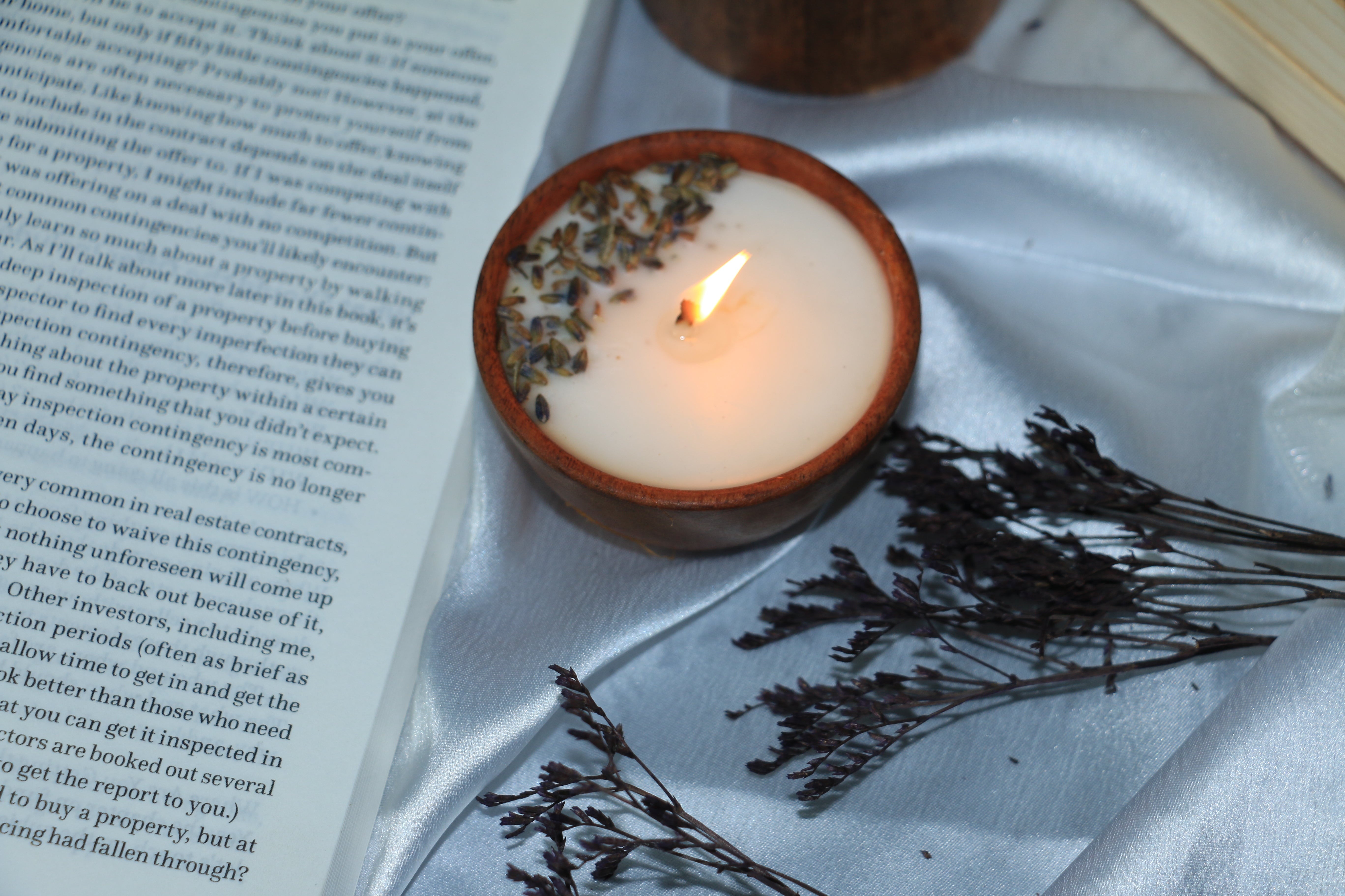 Rustic Bowl Glow Candle - Vanilla & Lavender
