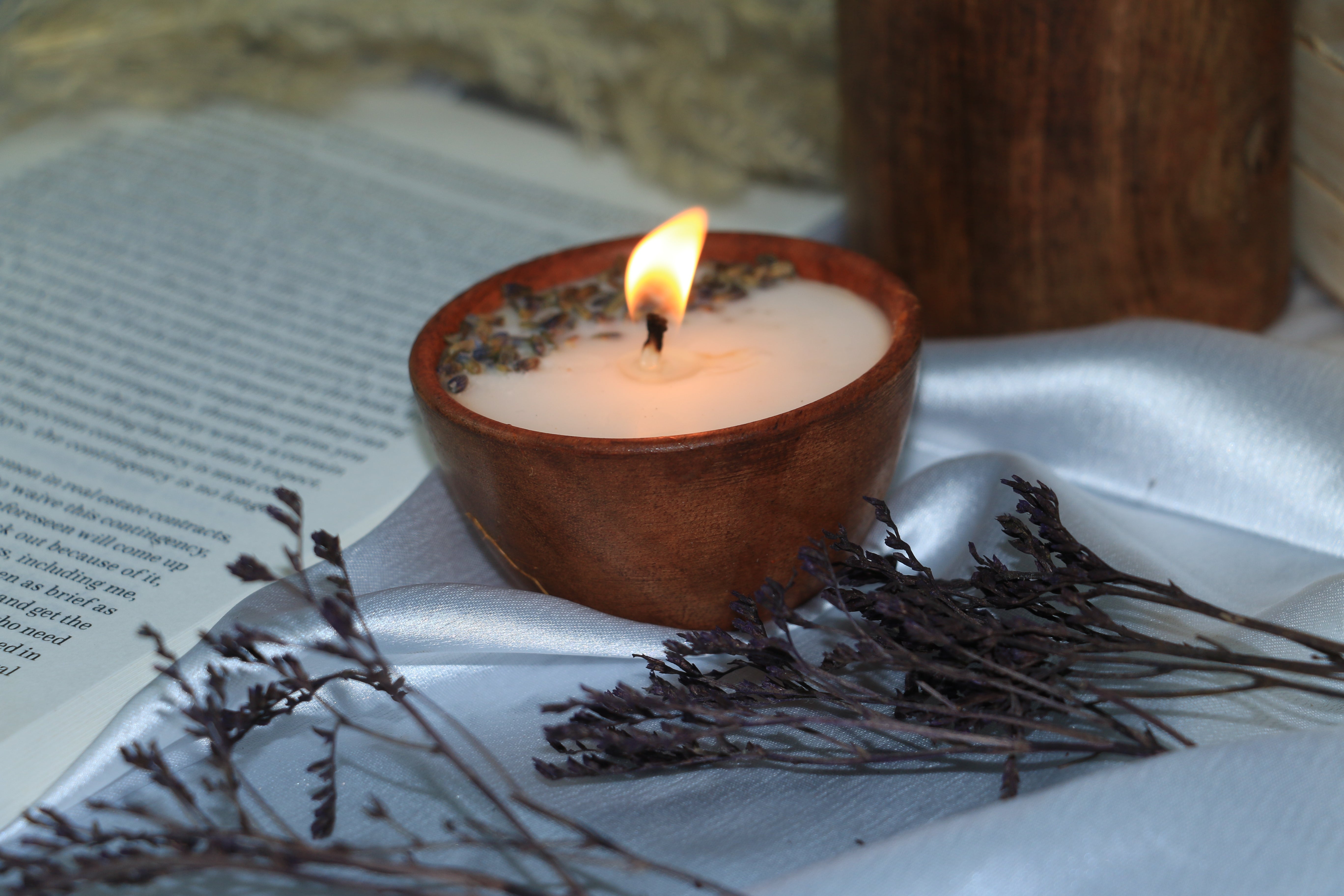 Rustic Bowl Glow Candle - Vanilla & Lavender