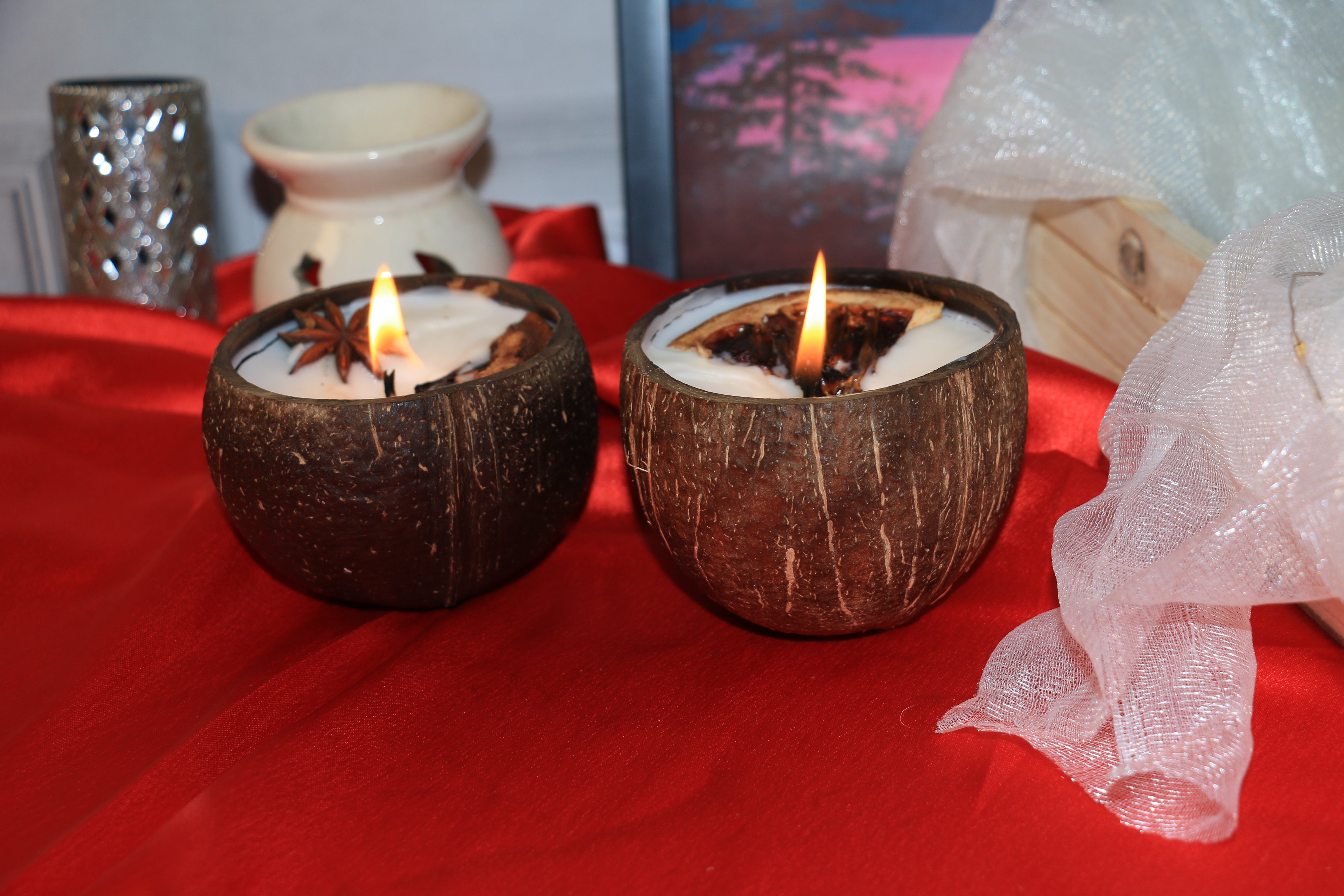 250ml Matte Coconut Shell Candle – Eco-Friendly, Handcrafted & Beautifully Scented