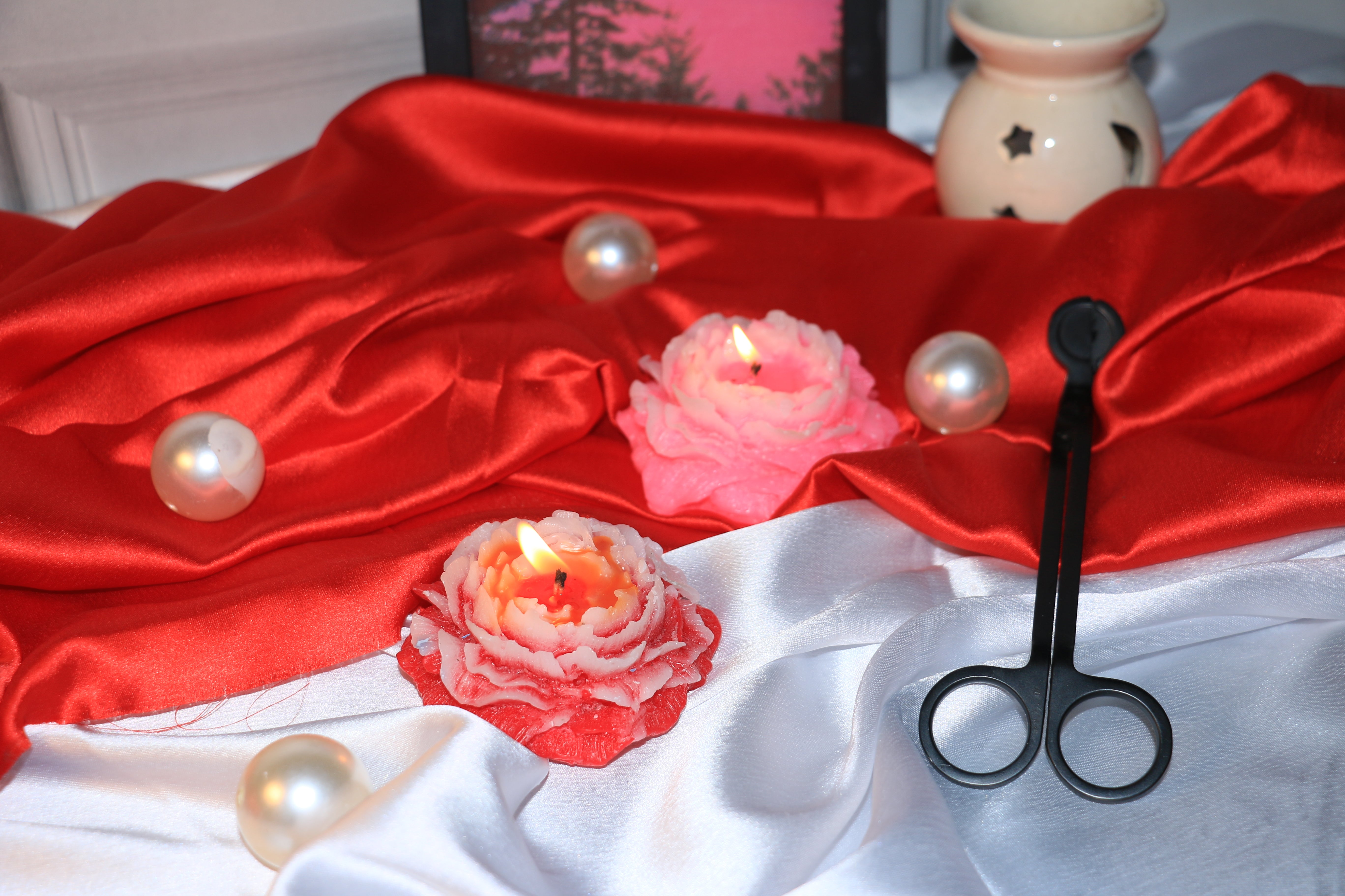 Peony Flower Candles 60g – Aesthetic, Fragrant & Perfectly Beautiful