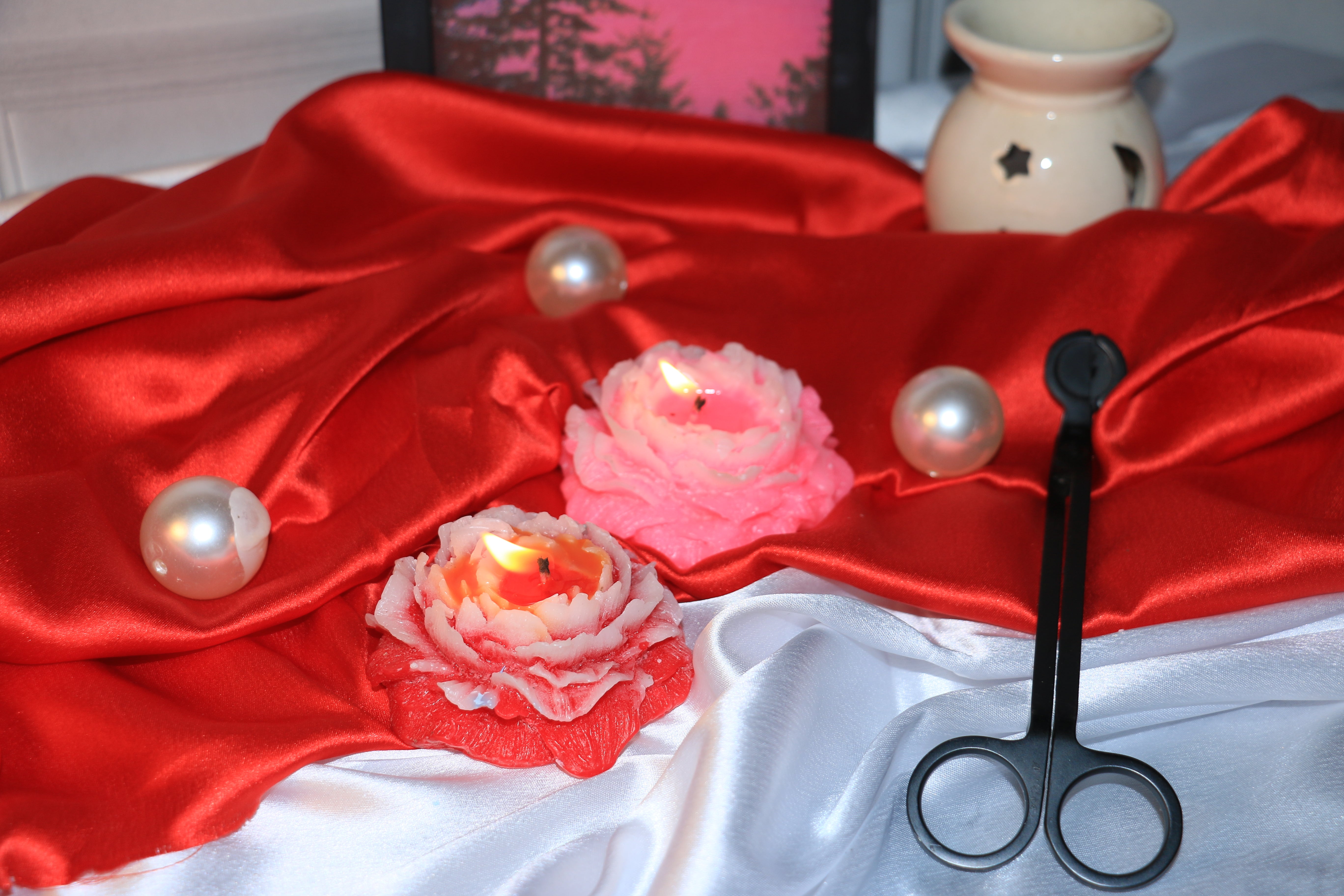 Pretty Peony Flower - Scented Decor Candle