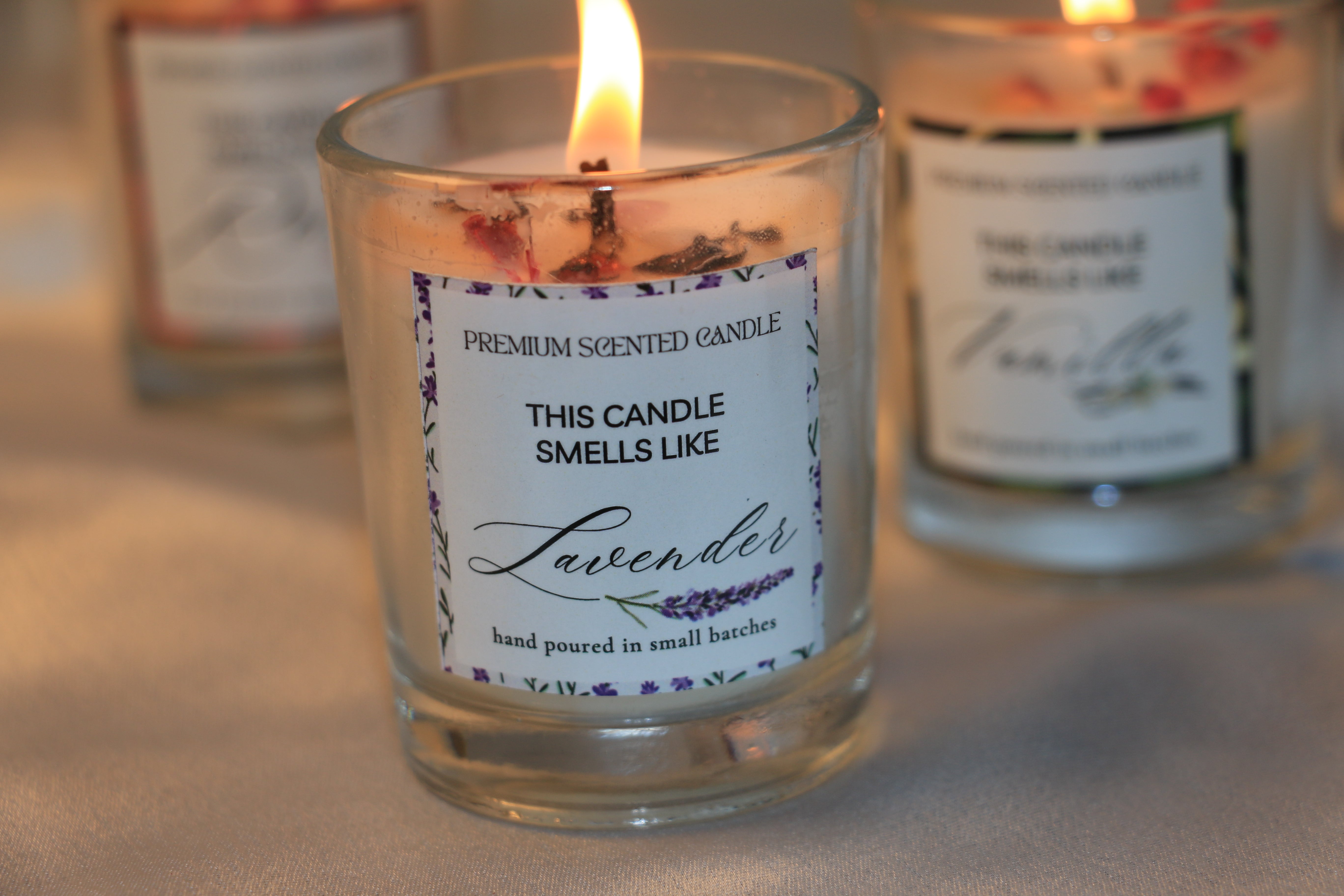 Transparent Votive Candle Collection – 50g | 20-Hour Burn Time Each