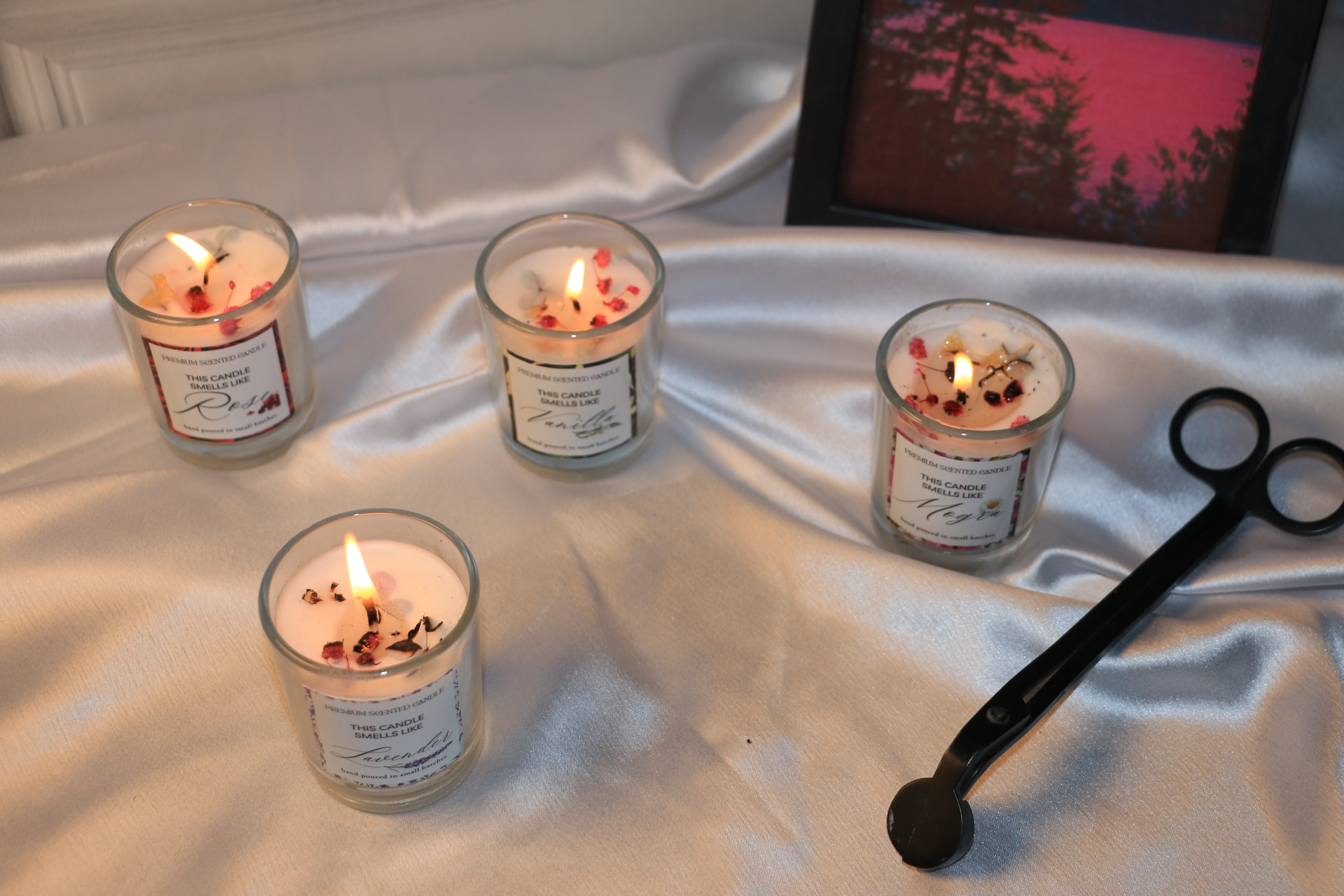 Transparent Votive Candle Collection – 50g | 20-Hour Burn Time Each