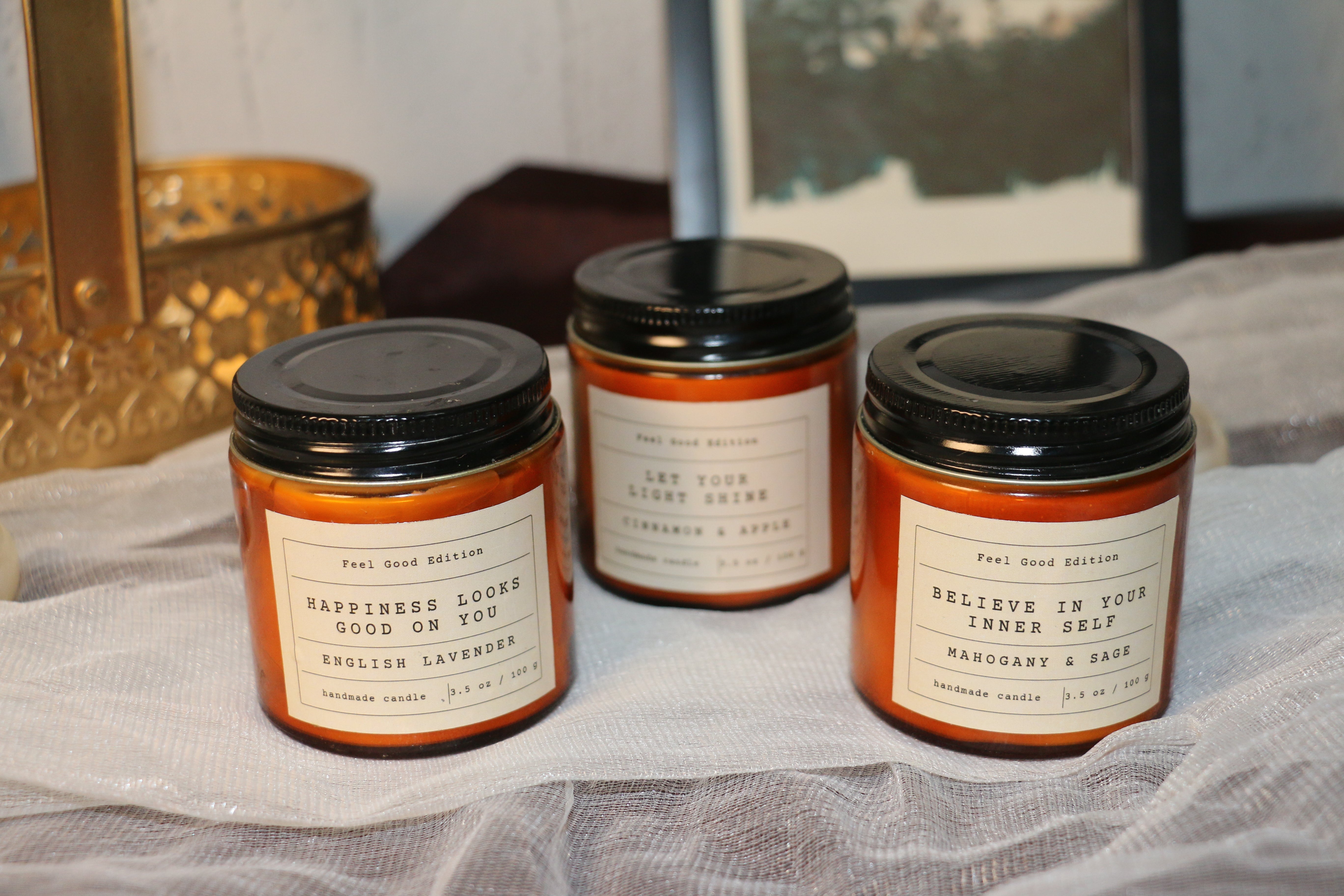 Feel Good Edition – Premium Soy Wax - 100g – Candles That Speak Positivity