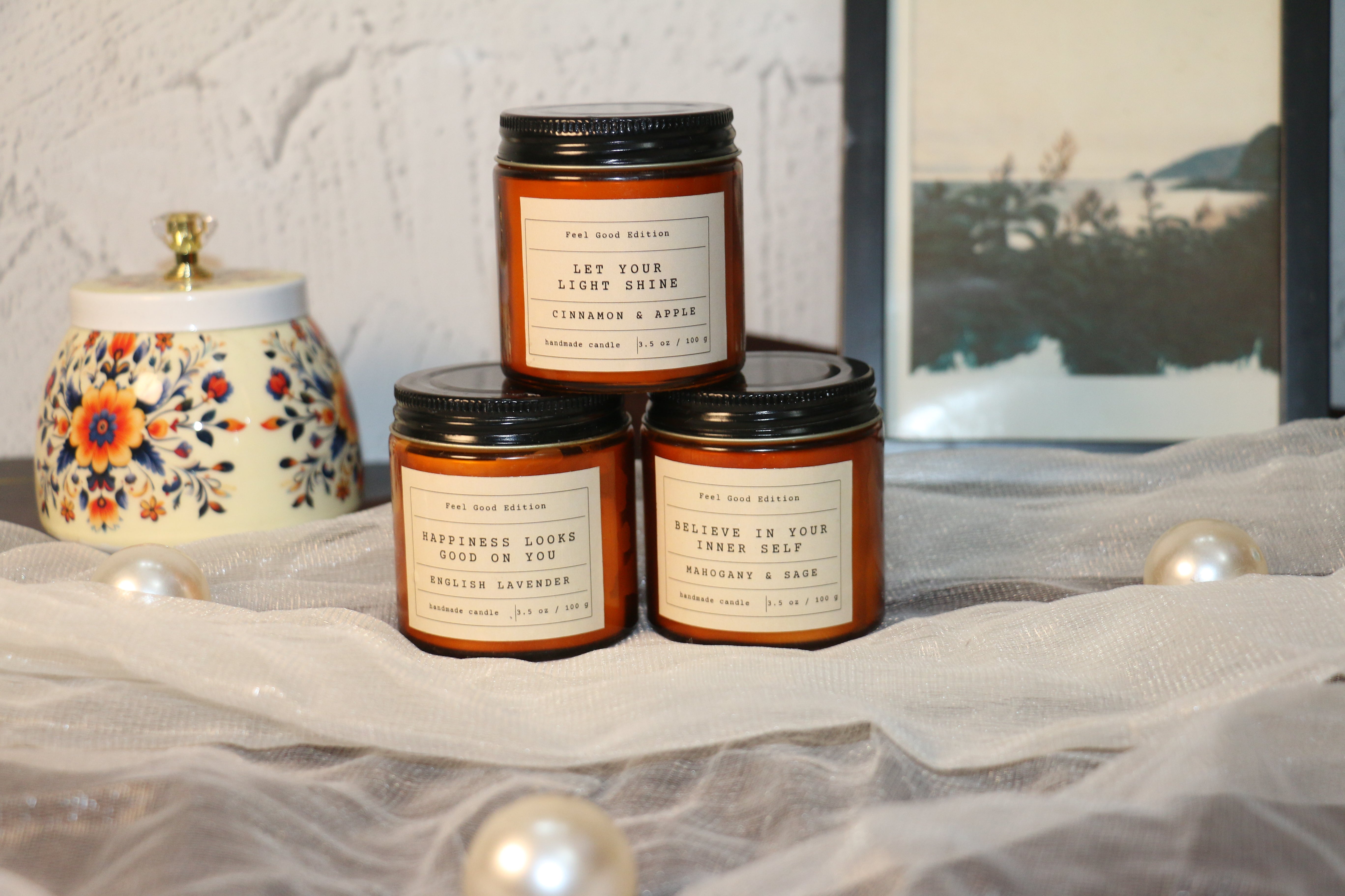 Feel Good Edition – Premium Soy Wax - 100g – Candles That Speak Positivity