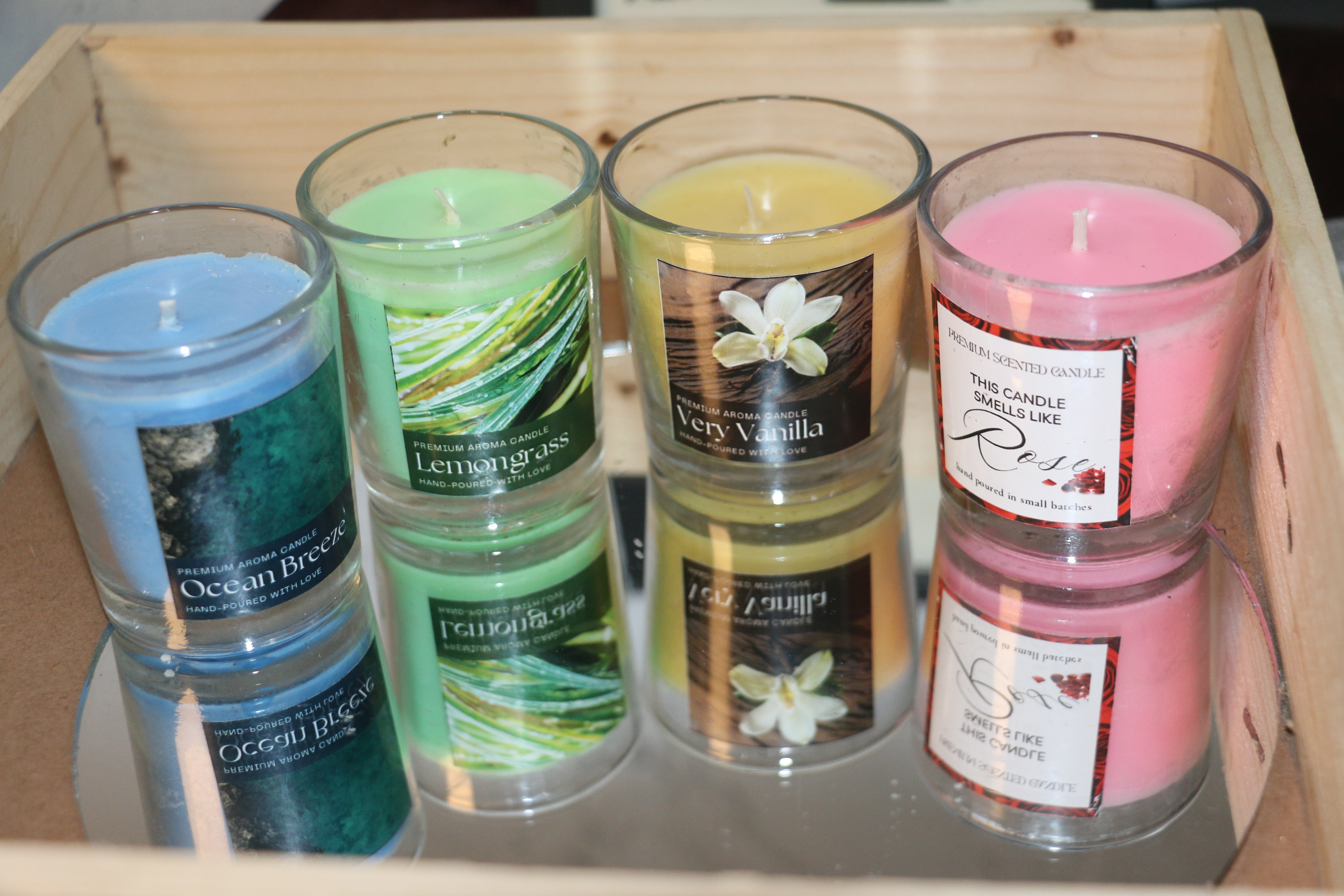 Coloured Wax - Transparent Shot Candles – 60ml | Long Burn, Premium Fragrance & Aesthetic Glow