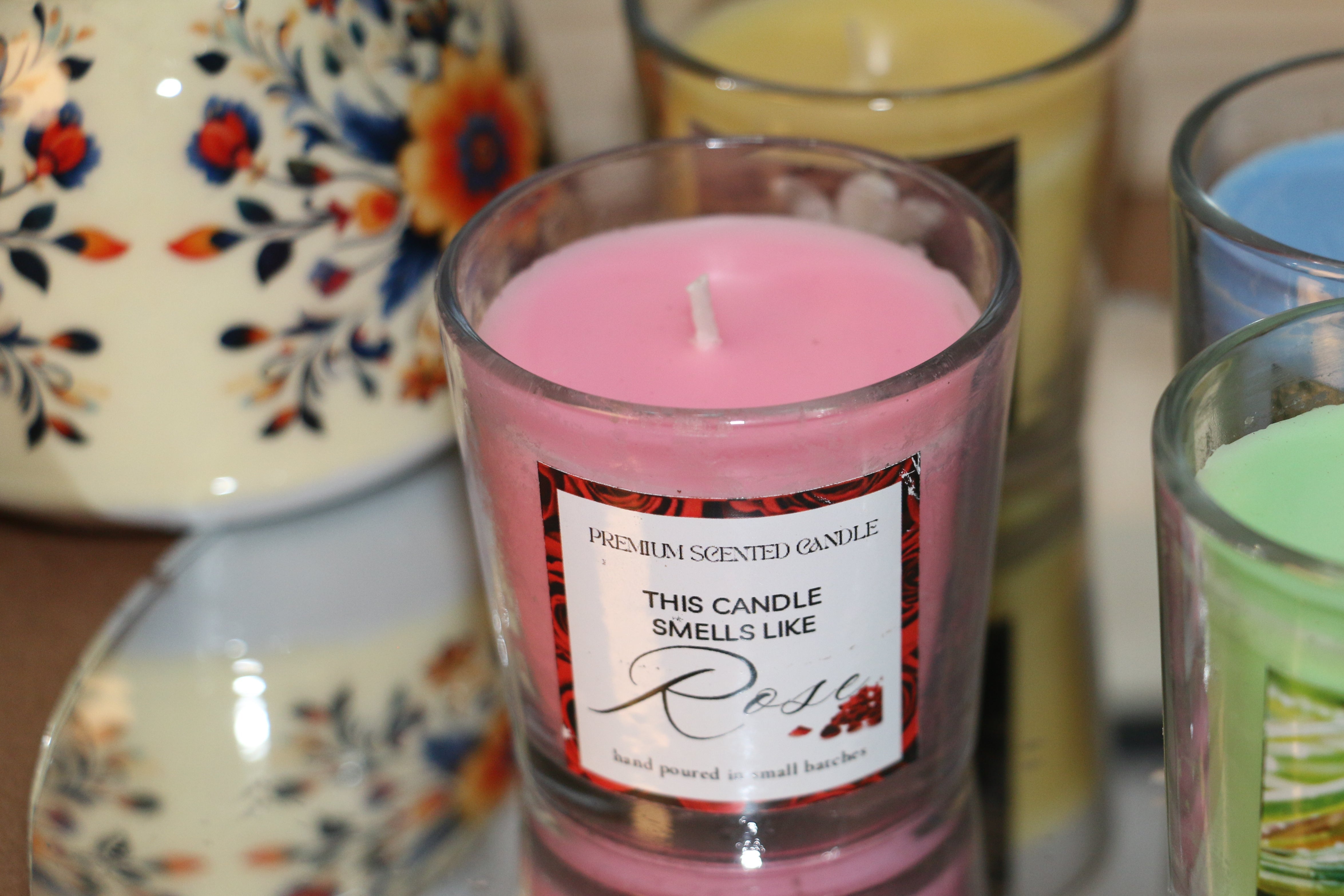 Coloured Wax - Transparent Shot Candles – 60ml | Long Burn, Premium Fragrance & Aesthetic Glow