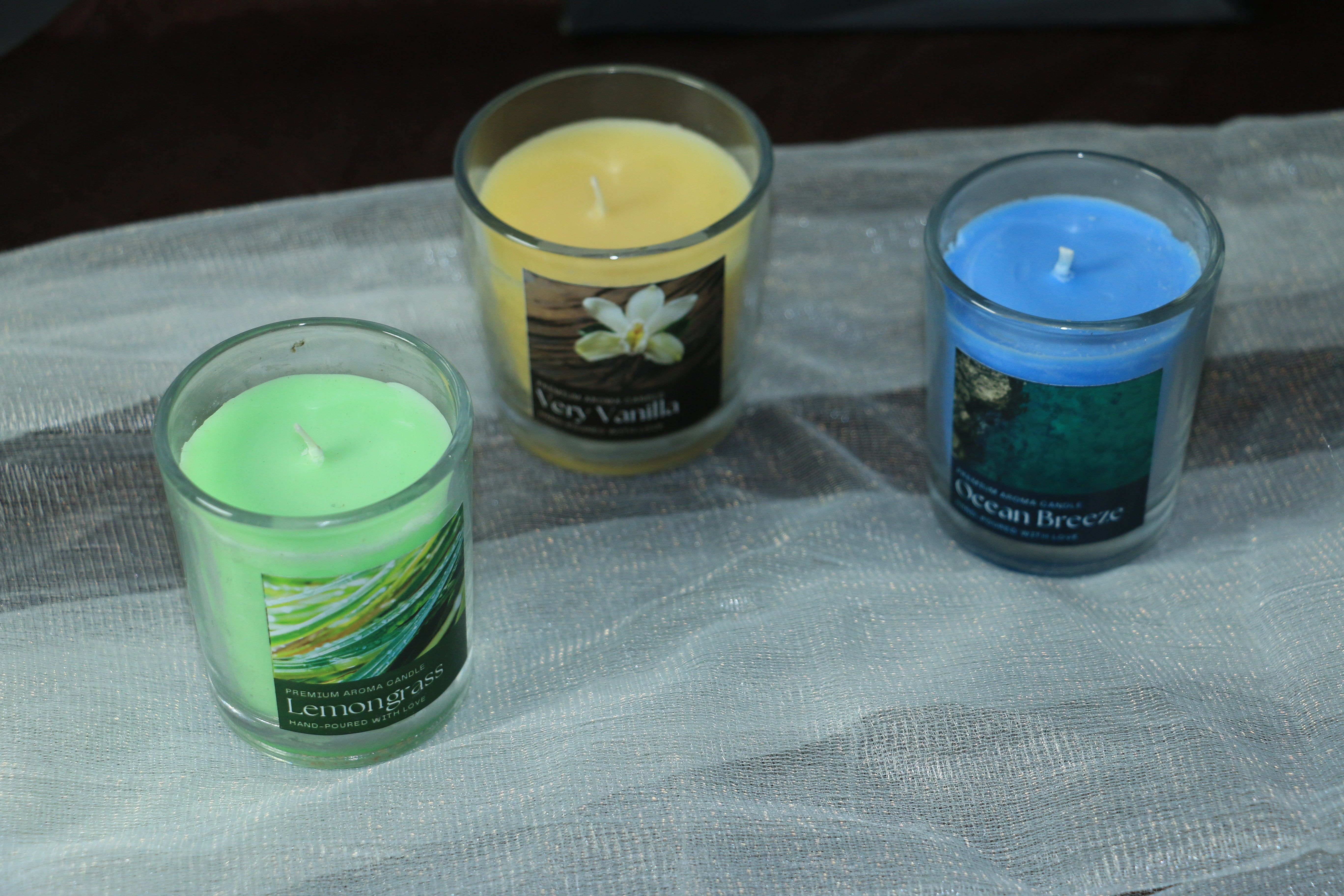 Coloured Wax - Transparent Shot Candles – 60ml | Long Burn, Premium Fragrance & Aesthetic Glow