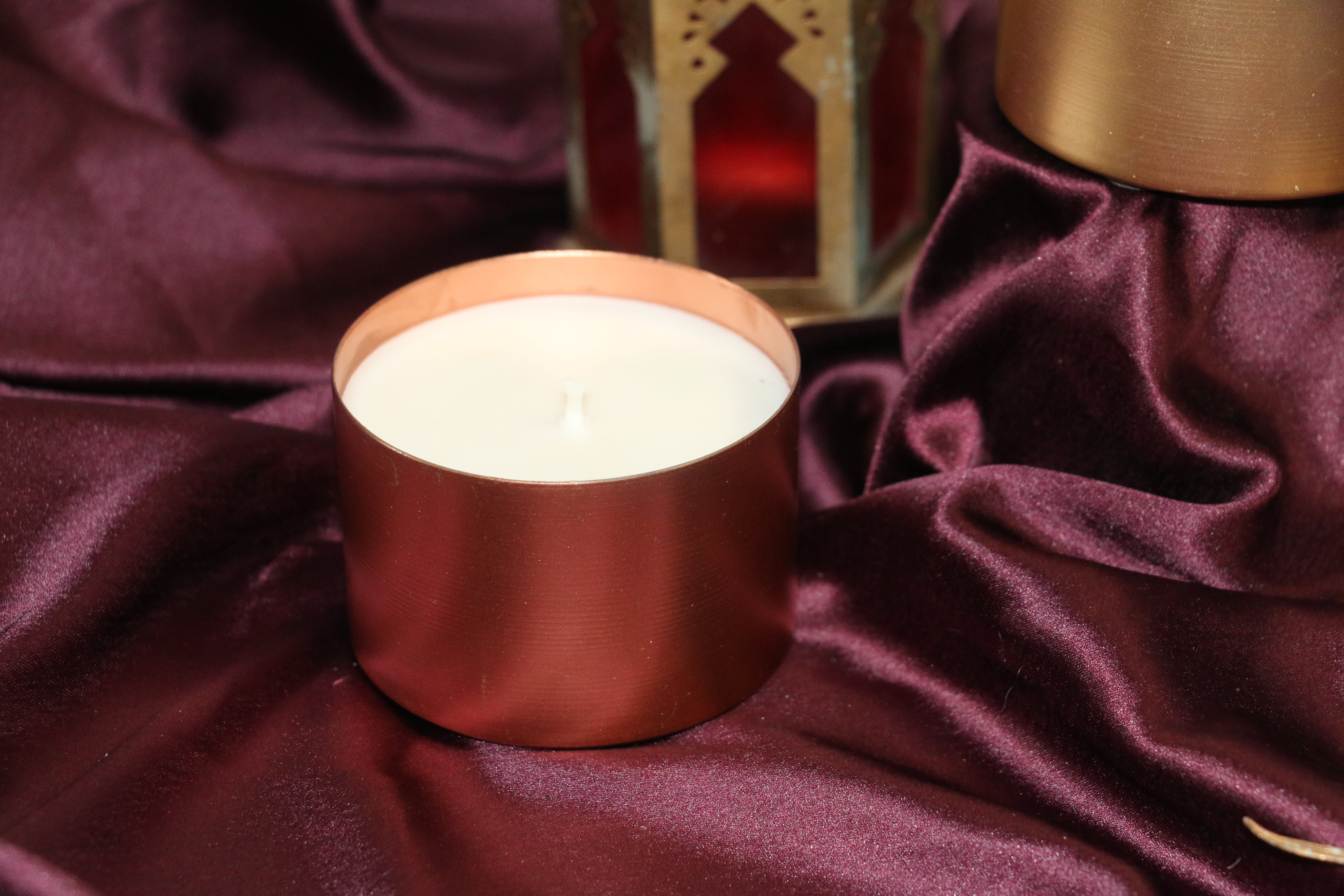 ✨ LUMORA Metal Jar Candle Collection 150g – Premium Soy Wax – Ethnic Beauty, Modern Glow