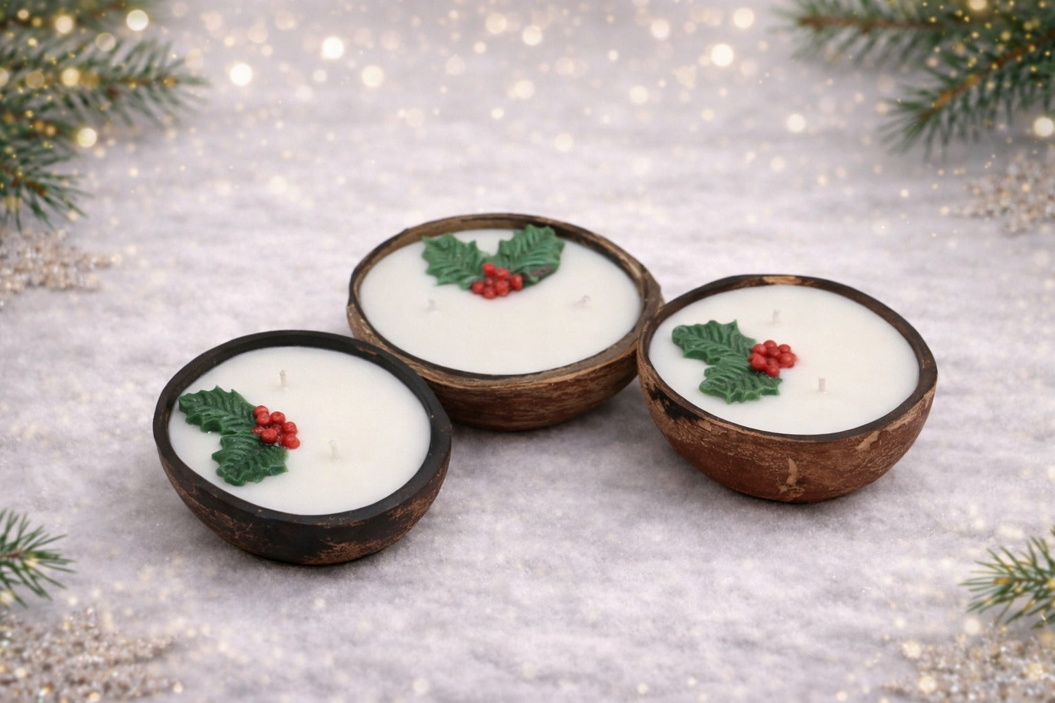 Cocoa Bliss Coconut Candle – Holiday Warmth in Every Glow