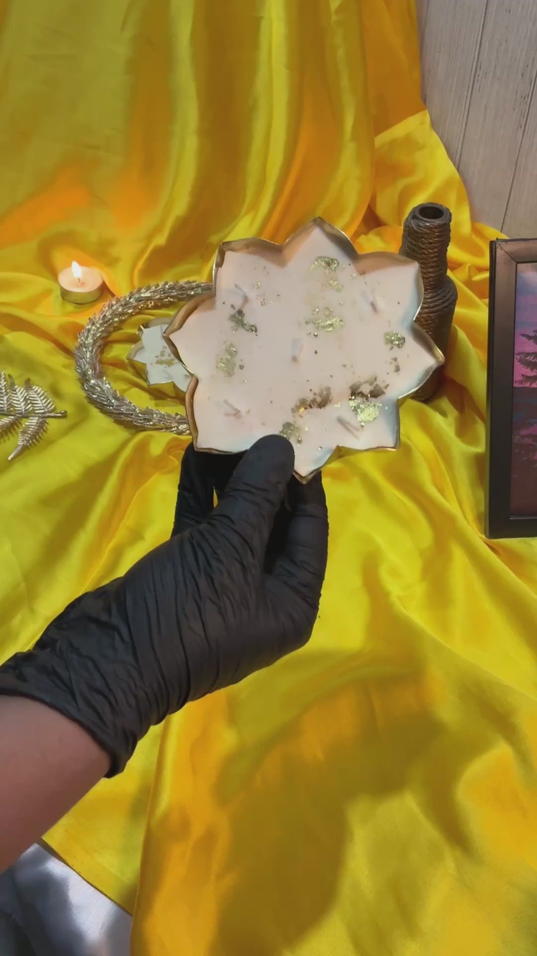 Lotus Urli Candle – Gajra Fragrance | Elegant Floral Décor & Aroma