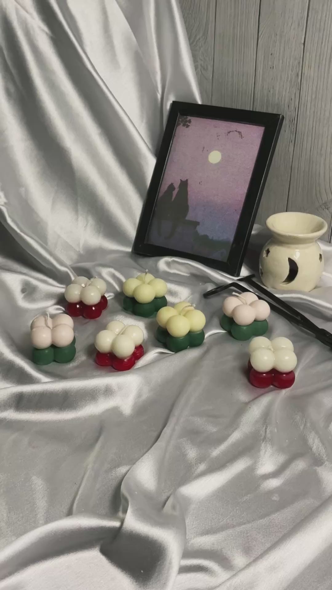 Mini Bubble Candle – Christmas Edition (Orange and Apple Cinnamon)